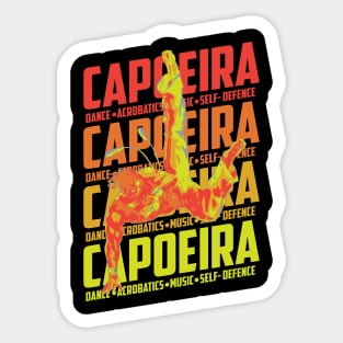 Brazilian Capoeira Dance Self-Defence Sports Sticker